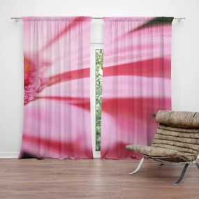 Sablio Záves Ružová gerbera: 2 ks 140x250 cm