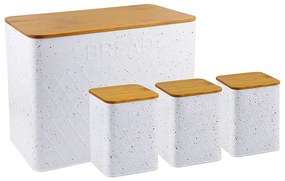 Haus Roland Chlebník + 3 dózy, čierny Barva: bílá