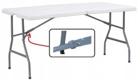 Sammer Cateringový rozkladací stôl v bielej farbe 180 x 74 x 73,5 cm SC-180