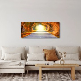 Obraz - Brána z korún stromov (120x50 cm)