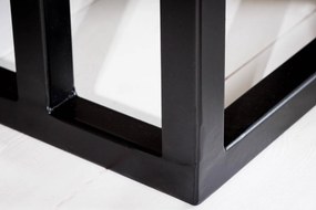 Dizajnový stôl na notebook s úložným priestorom Maliha 45 cm Sheesham