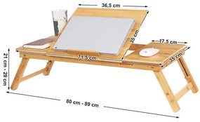 Bambusový stojan na laptop LLD004