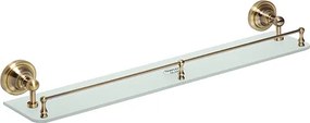 Bemeta Design RETRO bronz: Polička, 600 mm, s hrazdou, sklo - 144102267