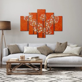 Obraz - Oranžový les (150x105 cm)