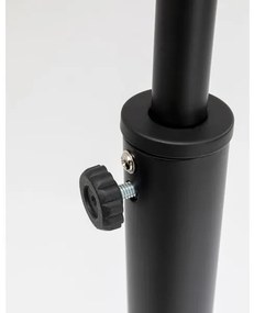 Deal stojaca lampa čierna 175 cm
