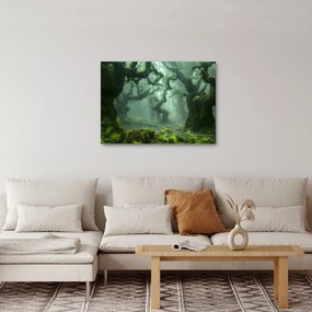Obraz - Les prerastený machom (70x50 cm)