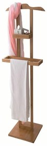 Bambusový stojan na oblečenie Compactor Bamboo, hnedá