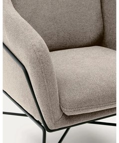 Béžové kreslo Brida – Kave Home