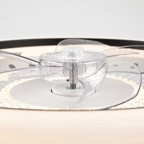 LED Stropné svietidlo s ventilátorom GEMMA LED/37W/230V biela + DO