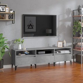 TV skrinka betónová sivá 150x30x44,5 cm kompozitné drevo 831921
