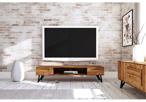 TV stolík z dubového dreva 182x42 cm Golo - The Beds