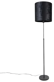 Stojaca lampa s čiernym tienidlom čierna 40 cm nastaviteľná - Parte