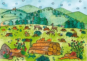 MARIONETINO Bábky a kulisy k rozprávke Boudo, budko