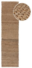 Jutový koberec behúň v prírodnej farbe 60x230 cm Sol - Flair Rugs