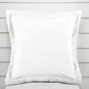 Biante Bavlnená saténová obliečka na vankúš s lemom ST-020 Biela 60 x 60 cm