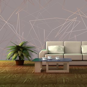 Sablio Tapeta Trojuholníková abstrakcia - 336x220 cm