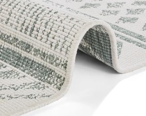 Obojstranný koberec Hanse Home Twin Supreme Biri zelený / krémový