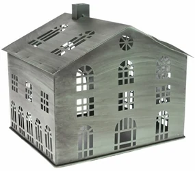 Kovový svietnik Rustik House, 18 x 20,5 x 18 cm