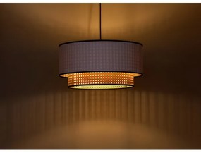 Duolla - Luster na lanku BOHO 1xE27/15W/230V pr. 45 cm biela/ratan
