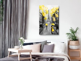 Artgeist Obraz - Paris Rendez-Vous (1 Part) Vertical Yellow Veľkosť: 20x30, Verzia: Premium Print