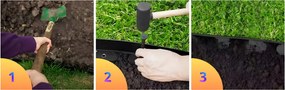 TRENDIE Záhradný obrubník plastový 6cm x 10m