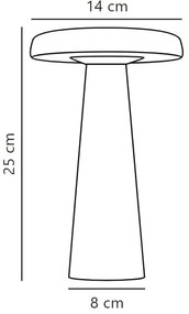DFTP by Nordlux - LED Stmievateľná vonkajšia stolná lampa ARCELLO LED/2,8W/3,7V IP54