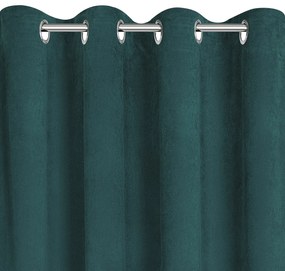 ZATEMŇOVACÍ ZÁVES NA KRÚŽKOCH MEGI 140X250 CM TMAVOZELENÁ