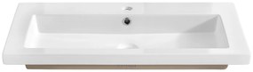 Keramické umývadlo Spirit 46x81x14 cm biele
