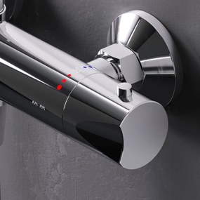 Sprchový systém AM.PM Hit F07TA400 s termostatickou sprchovou batériou, chróm