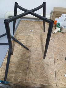 AKCIA Zamatová jedálenská stolička TOR, tmavosivá II. akosť