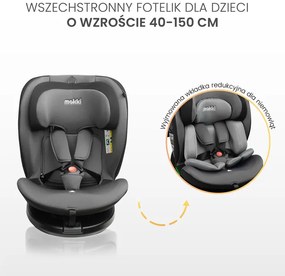 CARETERO AUTOSEDAČKA MOKKI I-SIZE DIRTY PINK (40-150)