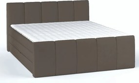 Posteľ boxspring Fresco 180x200 cm, svetlo hnedá látka