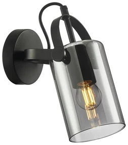 Italux WL-32453-1 BK+SG - Nástenné bodové svietidlo NANESMA 1xE27/40W/230V čierna IT0438