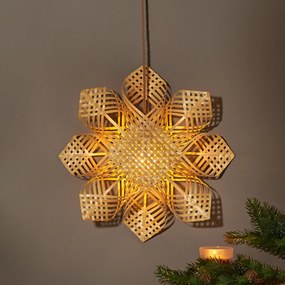 LED bambusová hviezda Priemer 44,5 cm, šírka 9 cm
