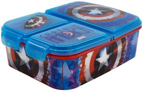 Multibox na desiatu Captain America s 3 priehradkami