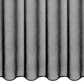 ZÁCLONA NA KRÚŽKOCH AURA 140X250 CM ČIERNA