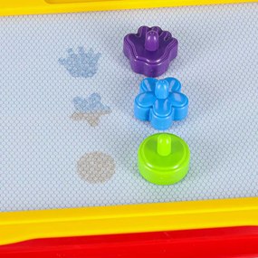 KIK Magnetická kresliaca tabuľa 2v1 s miznúcim perom a pečiatkami