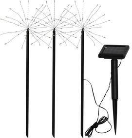 LED zapichovacie solárne vonkajšie svietidlá v súprave 3 ks (výška 40 cm) Firework – Star Trading