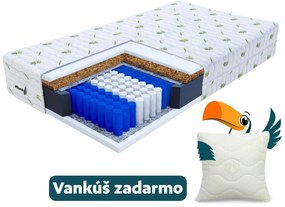 Wilsondo Taštičkový pružinový matrac Hunt 200x200 s kokosom