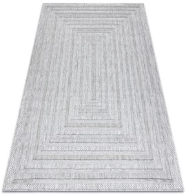 Koberec SANTO SIZAL 0999 Geometrický, sivý