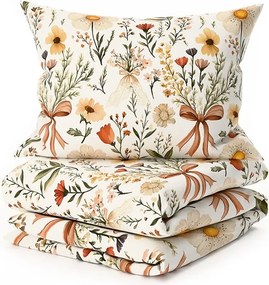 Krepové obliečky FLORAL RIBBON POLY farebné Rozmer obliečky: 70 x 90 cm | 140 x 200 cm