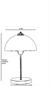 Stolní lampa Lungo zlatá