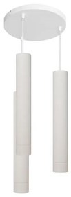 Helam LED Luster na lanku TUBA 3xGU10/6,5W/230V biela HE1303