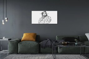 Obraz na plátne Ježiš výkres 120x60 cm