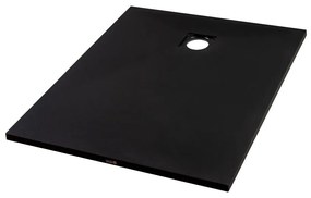 Cagliari Black 80x100x2,6 cm Štvorcová, SMC sprchová vanička, so sifonom