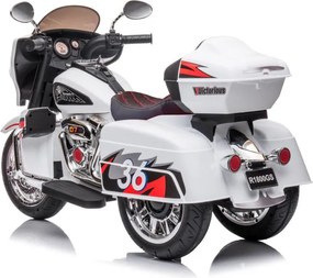 LEAN CARS Nabíjateľná trojkolesová motorka Goldwing White