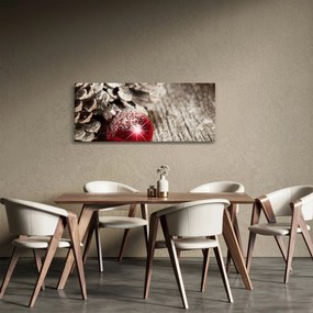 Obraz - Vianočné ozdoby (120x50 cm)