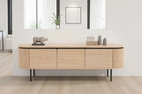 Moderný TV stolík Dalvik dubová dyha 160cm