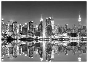 Obraz - New York, čiernobiely (70x50 cm)