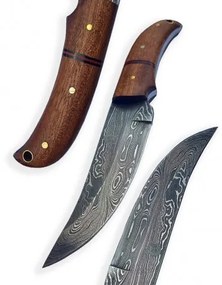 BAZAR nůž Dellinger Damask Skinner Mahagony